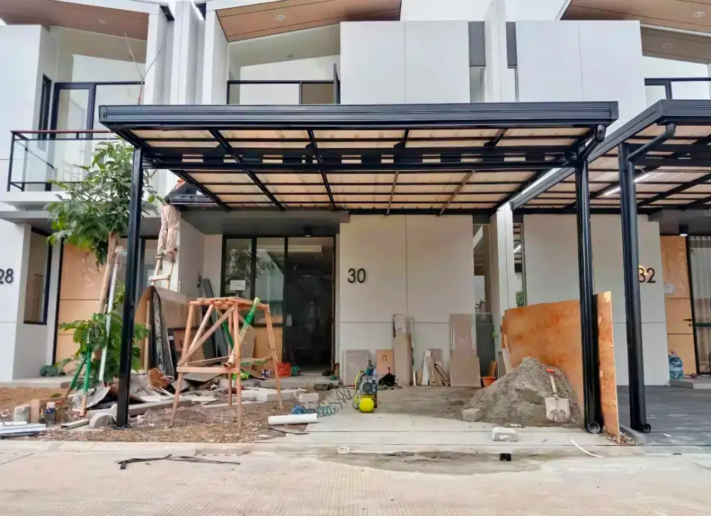 Jasa pasang kanopi baja ringan dan hollow galvanis