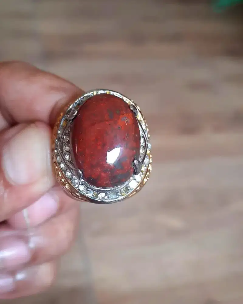 Akik Jasper Merah Original