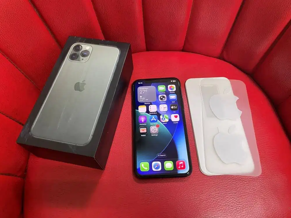 iPhone 11 Pro 64gb Midnight Green Sinyal Permanen Pemakaian Lama