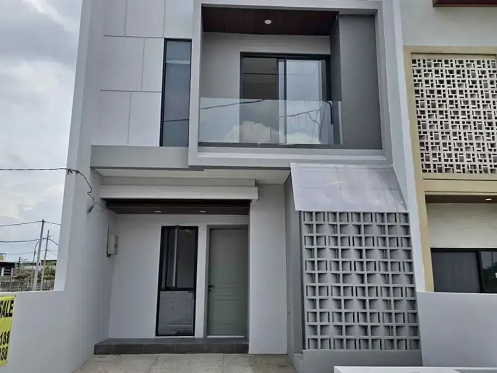 Rumah Baru Minimalis Modern Lokasi Perumahan Medokan Ayu Rungkut Surabaya