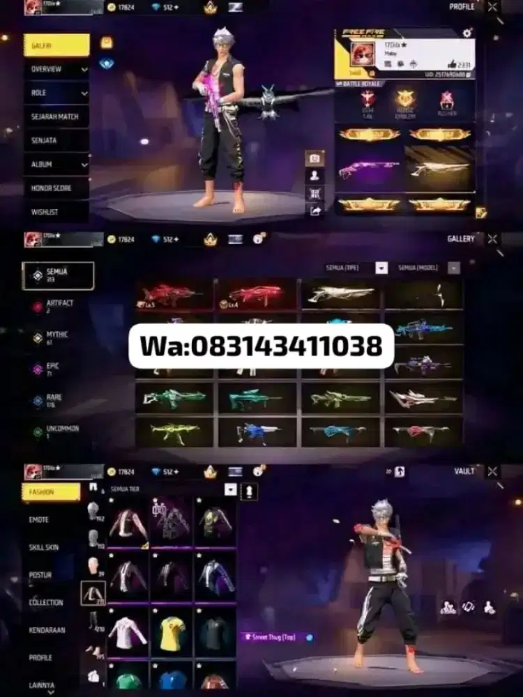 ready akun ff aman dan terpercaya