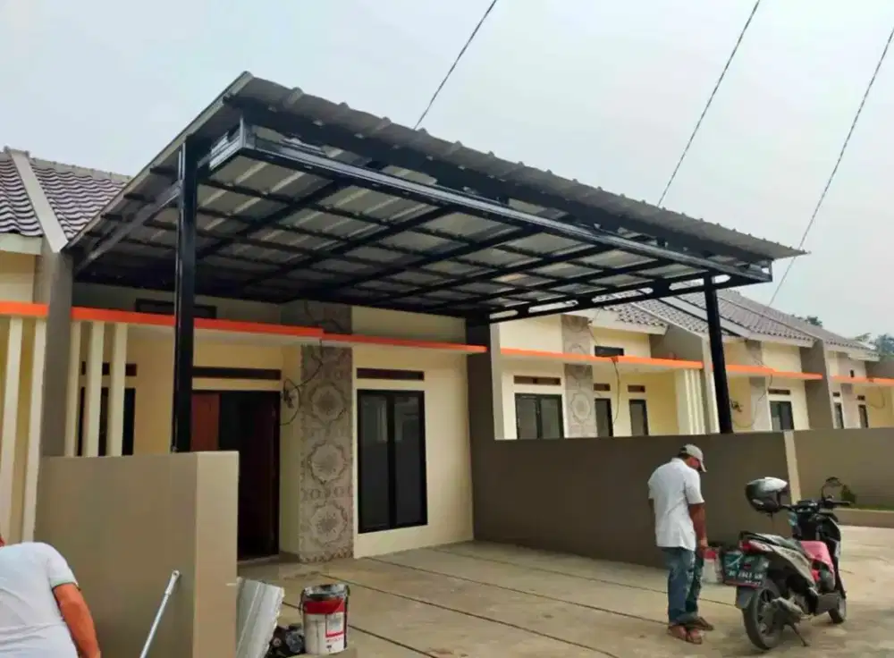 Pasang kanopi baja ringan