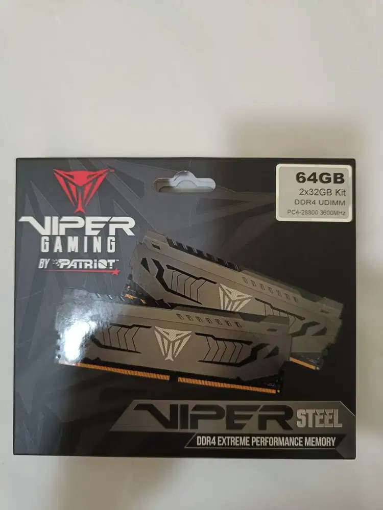 DDR4 64GB (2 x 32GB) 3600 Mhz