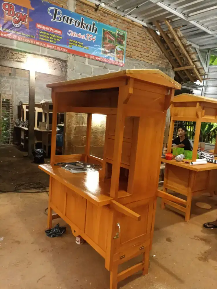 Jual Gerobak Angkringan, Bakso, Mie Ayam, Bubur, Sate, Soto, Pecel dll