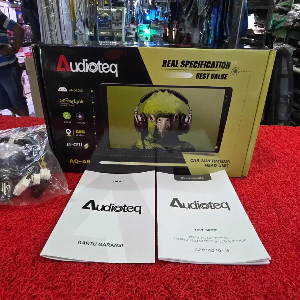 Head Unit Android Audioteq AQ-A9 CarPlay Android Auto 4GB+64GB 10 in