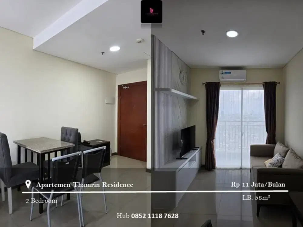Disewakan Apartement Thamrin Residence Full Furnished High Floor 2BR