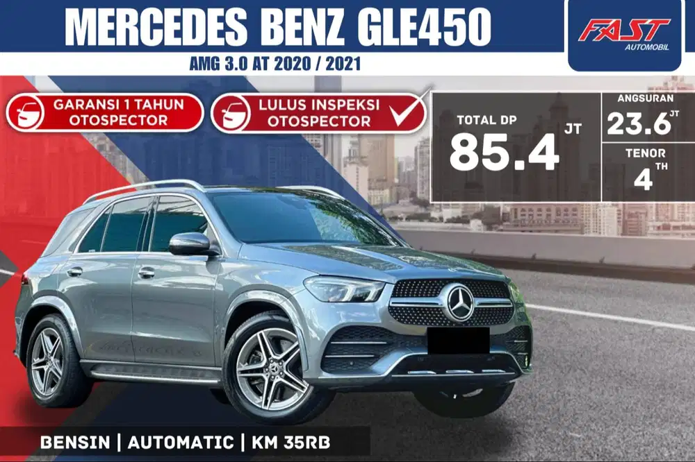MERCEDES BENZ GLE 450 AMG 2021 / 2020 LOW KM.35RB & PAJAK PANJANG