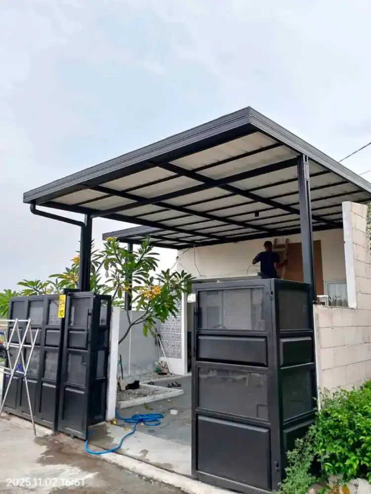 Pasang kanopi dan garasi baja ringan