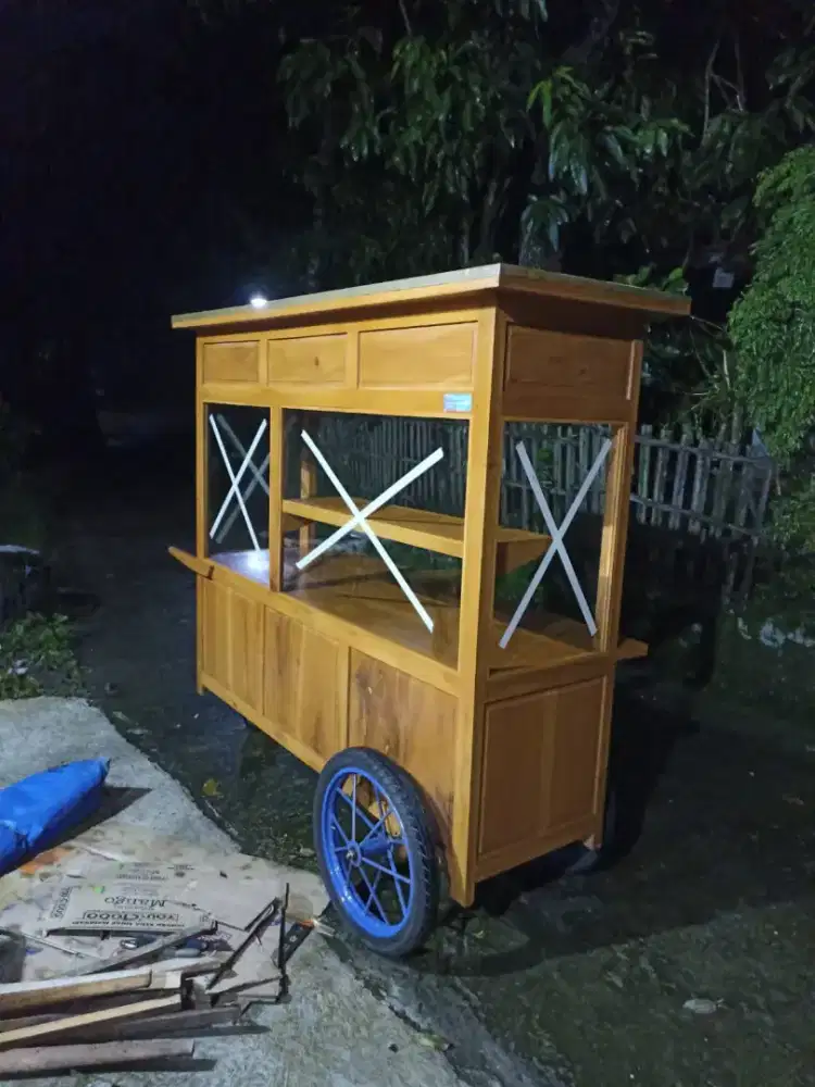 Jual Gerobak Angkringan, Bakso, Mie Ayam, Bubur, Sate, Soto, Pecel dll