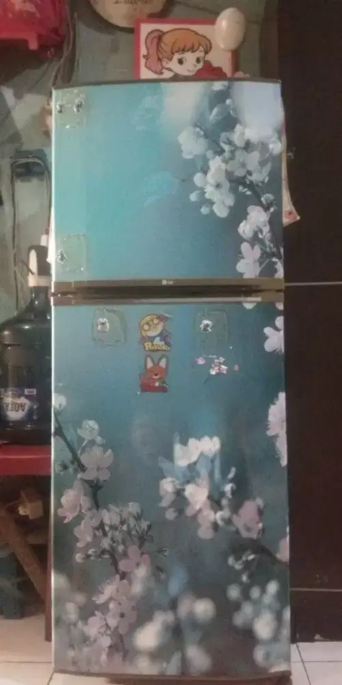 Lg inverter 2 pintu,no bunga es