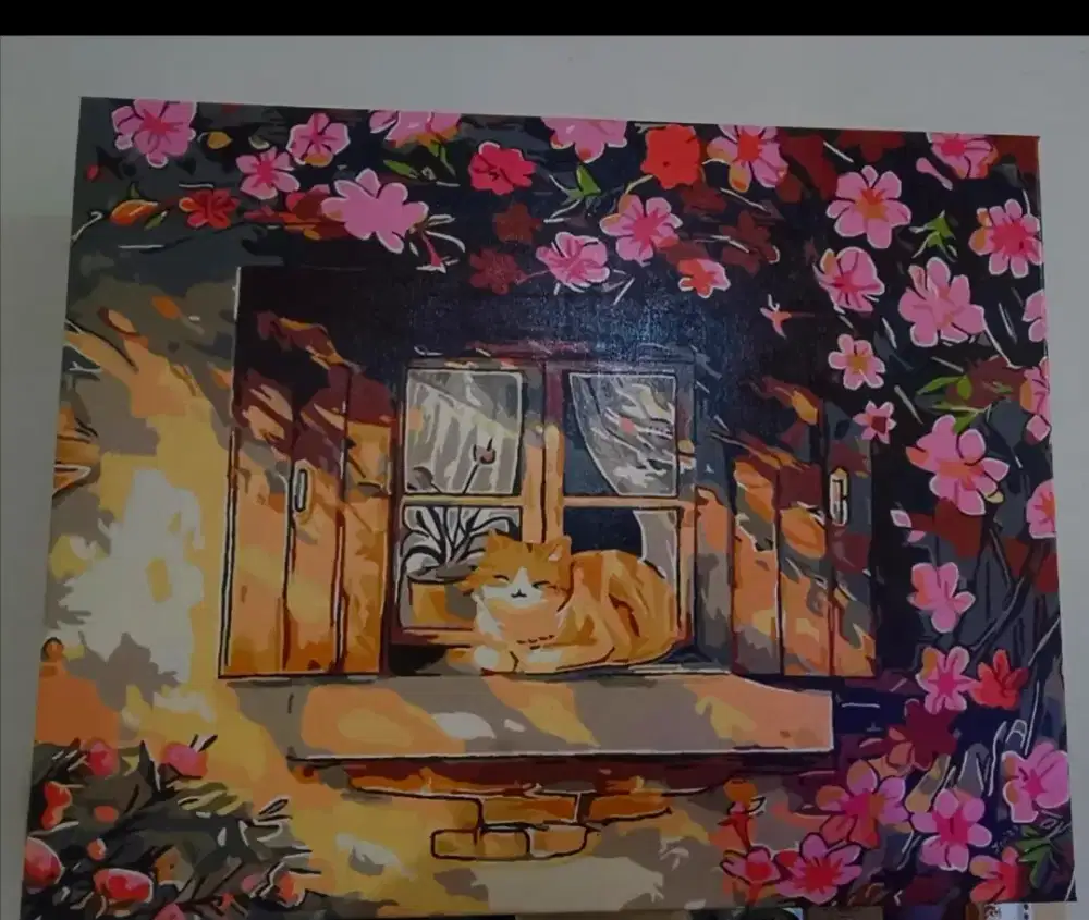 LUKISAN KUCING CANVAS