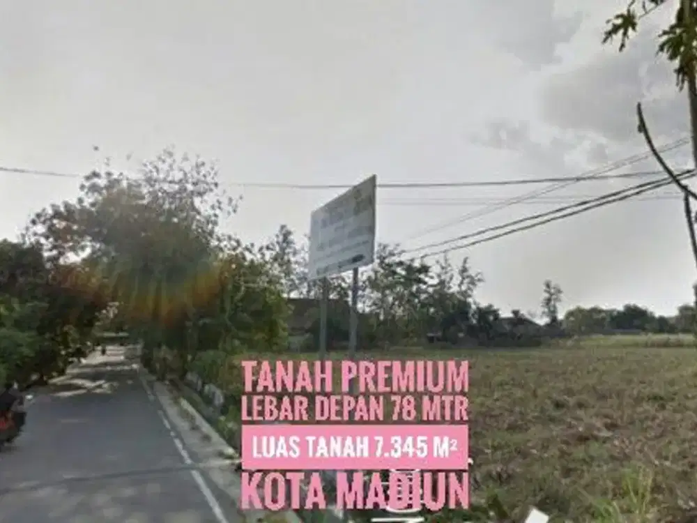 (W) Dijual Tanah Depan RS Griya Husada KOTA MADIUN, Lokasie Strategiss