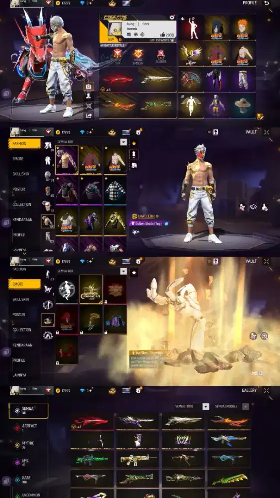 Jual akun ff aman dan amanah