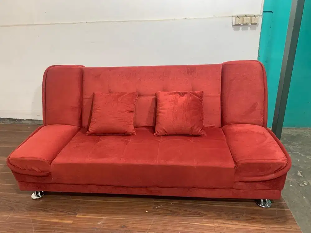 Sofa Bed/Elizhabet/Fabrik Velvet/Sofa Lipat/Multifungsi