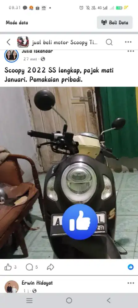 SCOOPY 2022 Matic.. Lokasi Tigaraksa