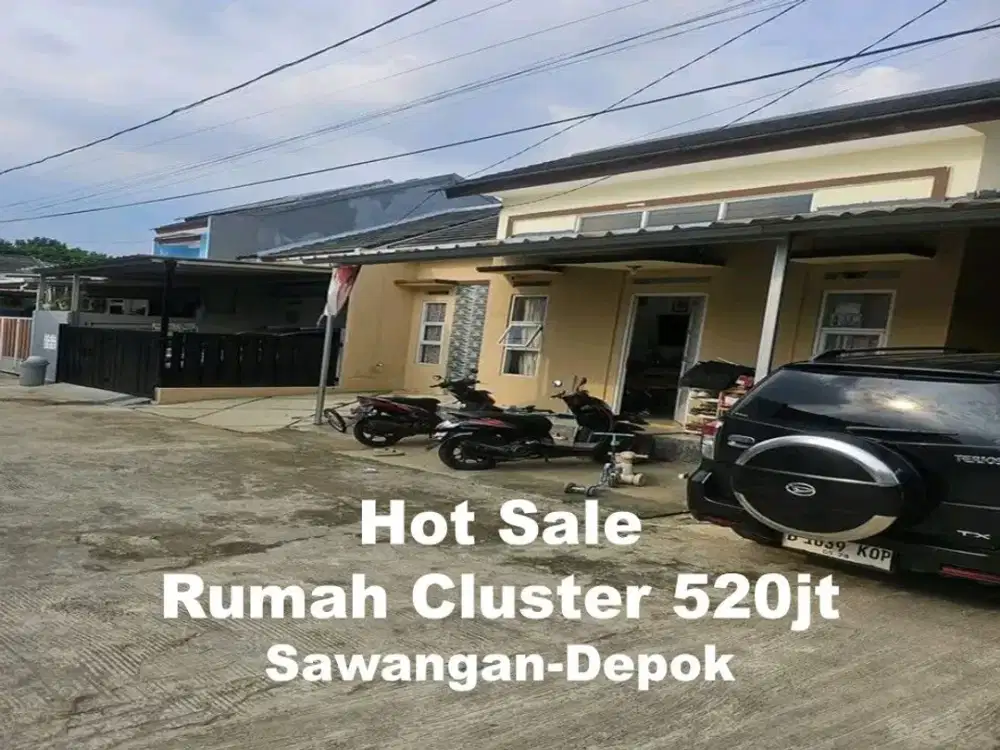 BU rumah dalam cluster Bawah Harga Pasaran Pasir putih Depok