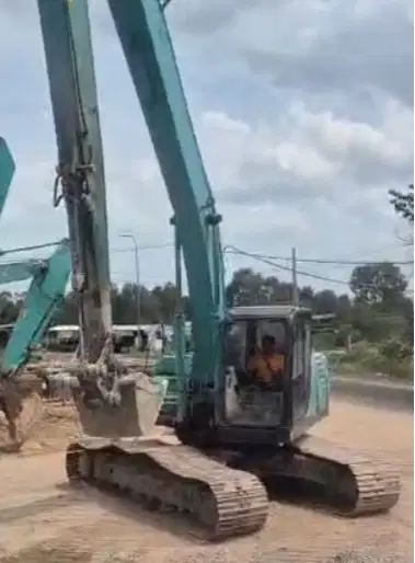 Dijual Long Arm Excavator Kobelco SK210LC-10 tahun 2017