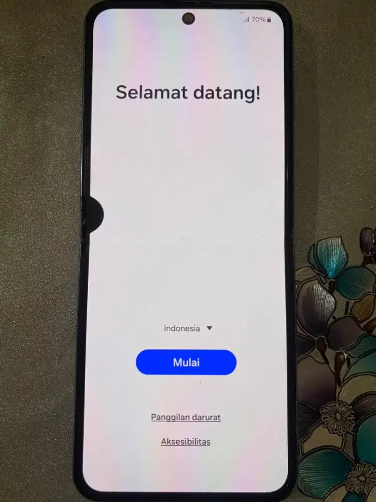samsung z flip 4 resmi sein 8/256 purple fullset