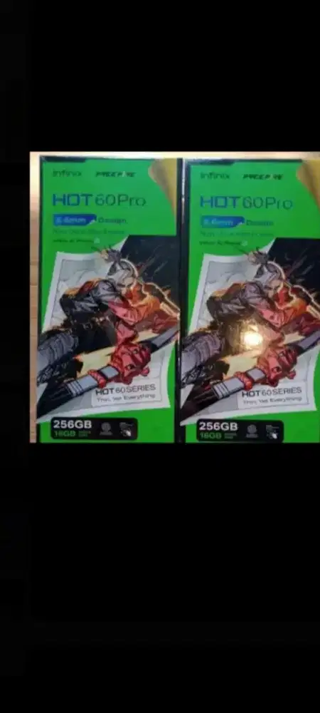 Infinix hot 60 pro 256gb ram 8gb dan8/128 garansi resmi