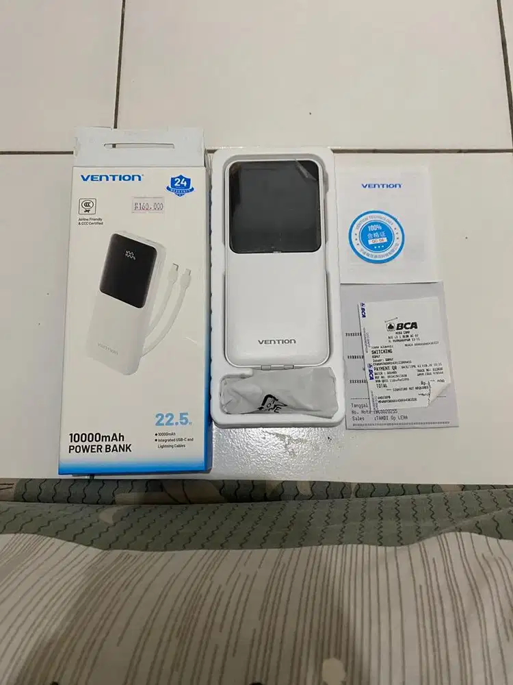Powerbank 10.000mAh Vention.  (Baru pake semingguan)