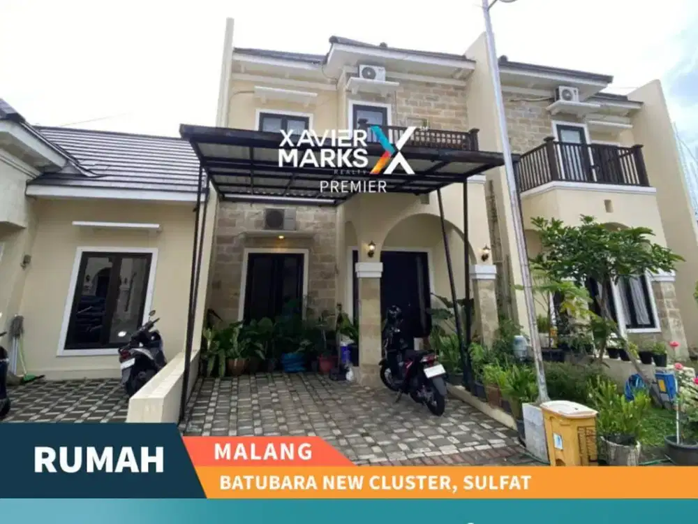 Dijual Rumah 2 Lantai Semi Furnish di Batubara New Cluster Sulfat Malang