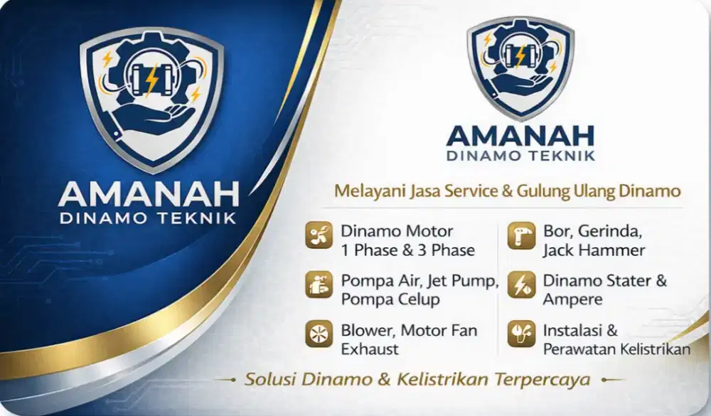 Jasa Service & Gulung Ulang Dinamo