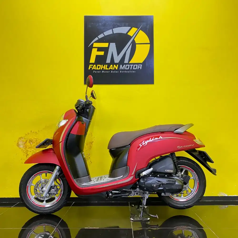 Honda Scoopy Tahun 2020 merah doff pajak hidup
