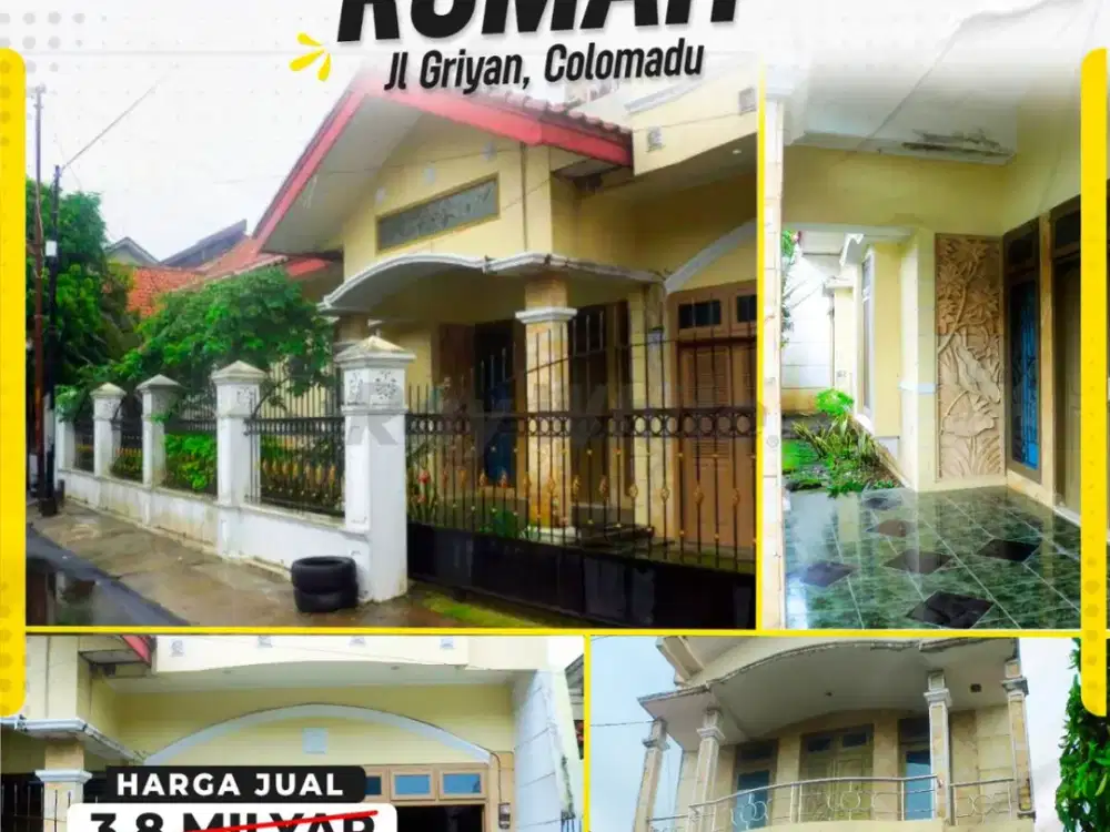 Banting Harga Rumah 3kamar Siap huni dekat RS Mata Solo, Baturan Colomadu KRA