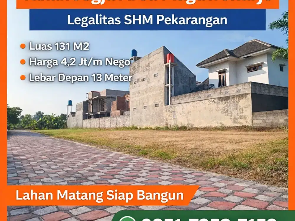 Tanah Murah Jogja 5 Menit Pasar Stan Maguwoharjo Siap Bangun SHMP