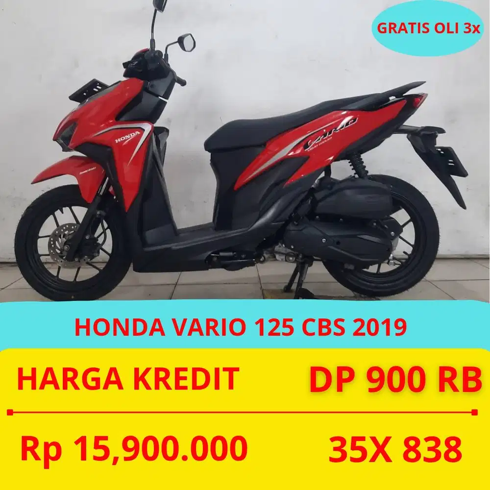 HONDA VARIO 125 CBS 2019 DP MURAH 900 RIBU GUYSS