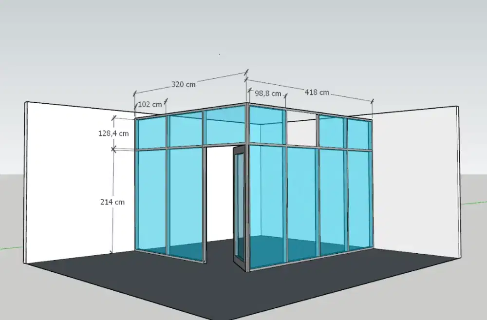 PASANG PARTISI KACA PARTISI GYPSUM HARGA TERJANGKAU