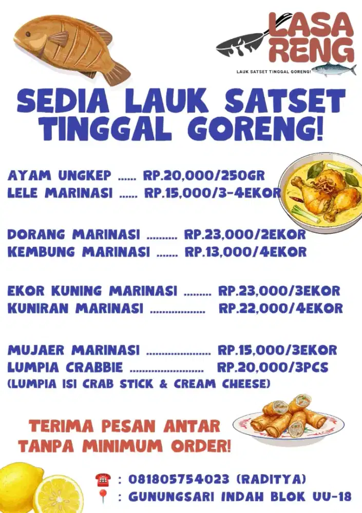 LAUK SATSET TINGGAL GORENG