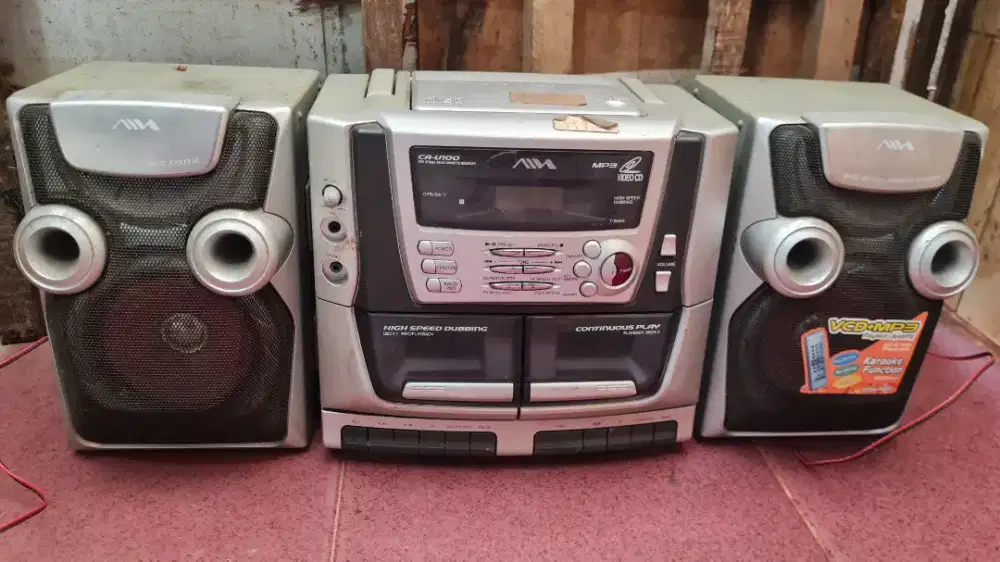Tape radio merk aiwa radio hidup tape hidup minus karet nya aja