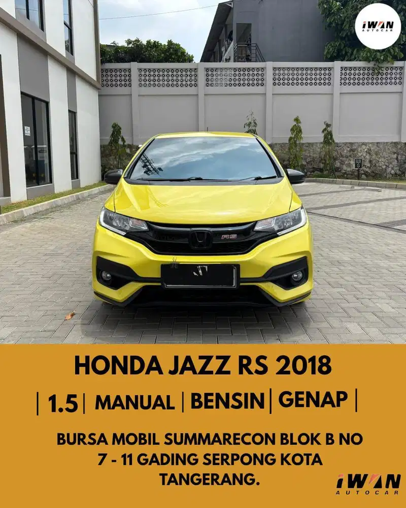 HONDA JAZZ RS 1.5 MANUAL 2018