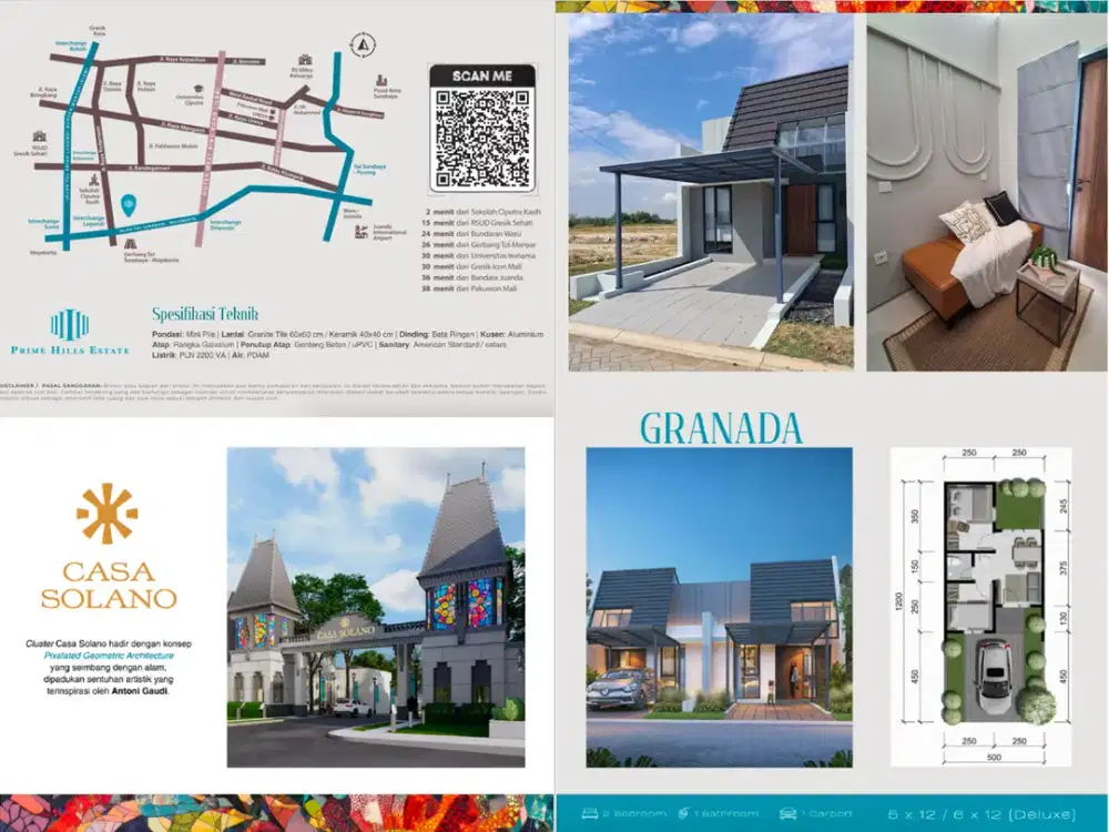 Casa Solano Prime Hills Estate Kedamean Gresik (The Colorful Spirit of Spain) - DP 47 Jt