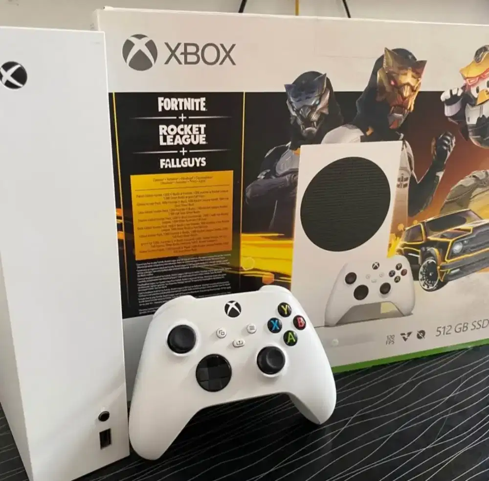 Xbox Series S 512GB + Akun Game + Battery Rechargeable