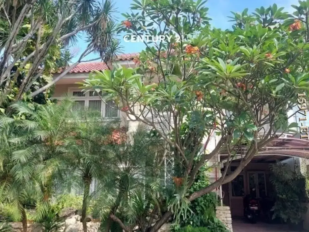 Dijual Rumah Asri, terawat, siap huni, atap sudah baja ringan, row jalan lebar, di cluster aman dan nyaman di sektor 9, Bintaro Jaya, Tangerang Selata