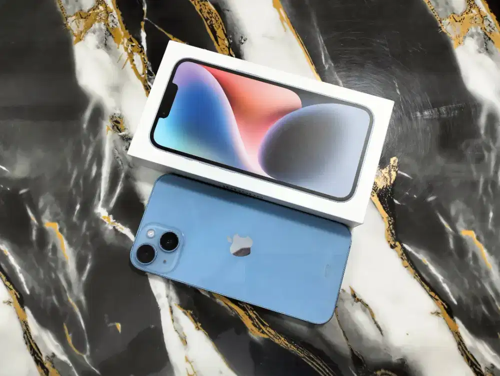 iPhone 14 Biru 128 GB iBox BH 76