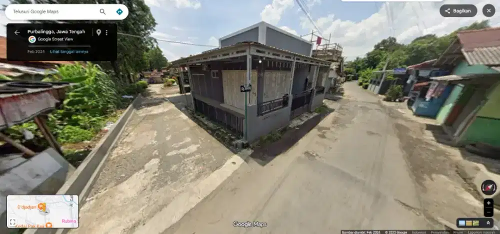 Dijual tanah dan bangunan lokasi startegis dekat gor guntur pbg