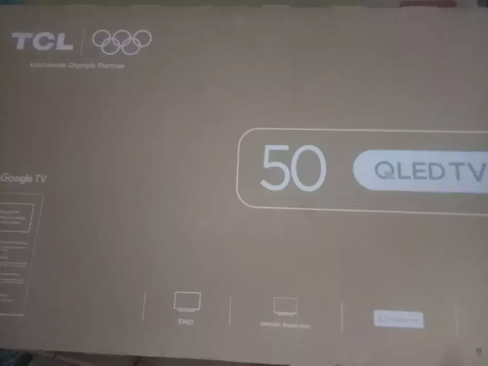 Jual kardus bekas TV merk TCL masih ada Styrofoam lokasi Bintaro