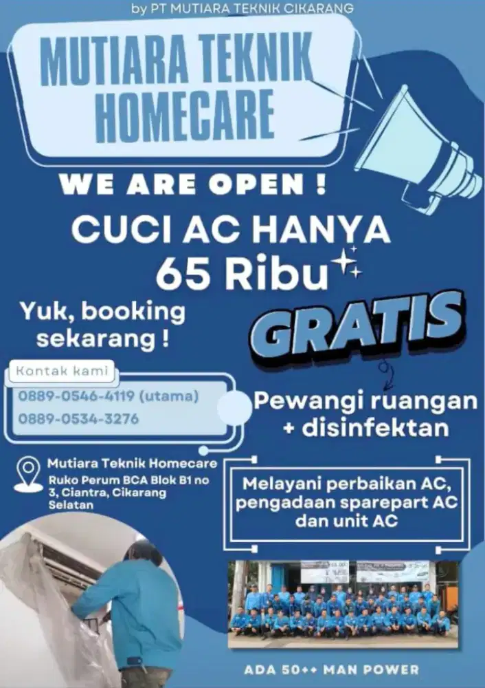 Jasa cuci ac cikarang