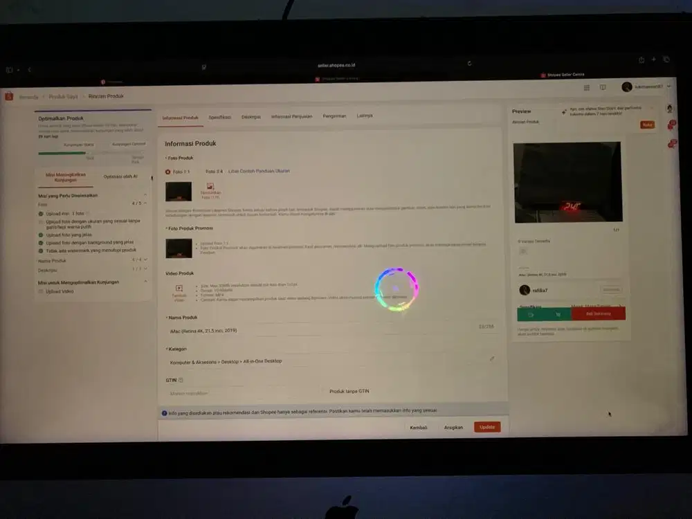iMac (Retina 4K, 21,5 inci, 2019)
