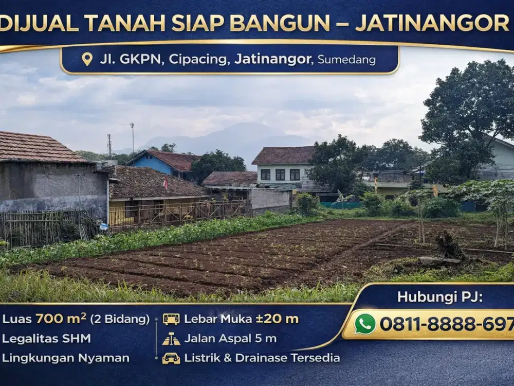 Tanah Investasi Menguntungkan 700 m² di Lingkungan Berkualitas