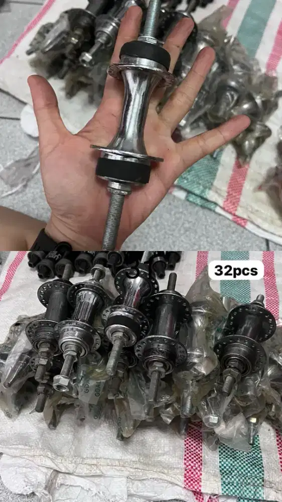 Borongan tutup jualan hub , jari jari sepeda, stem dll