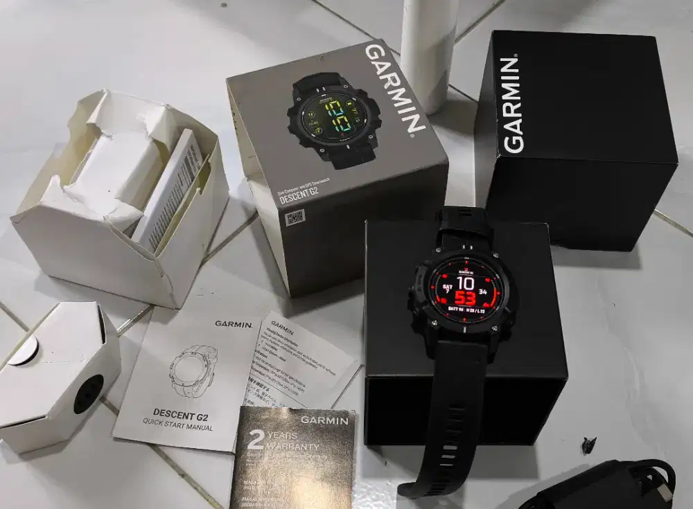 Garmin Descent G2 all Black divecomp