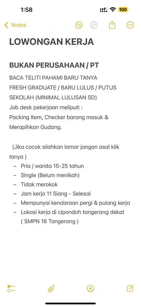 LOWONGAN PEKERJA ONLINE SHOP