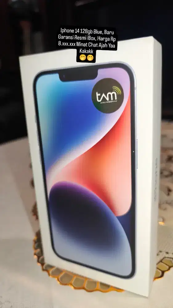 Iphone 14 iBox Biru Baru Resmi Garansi 1Thn Bkan 13 promax