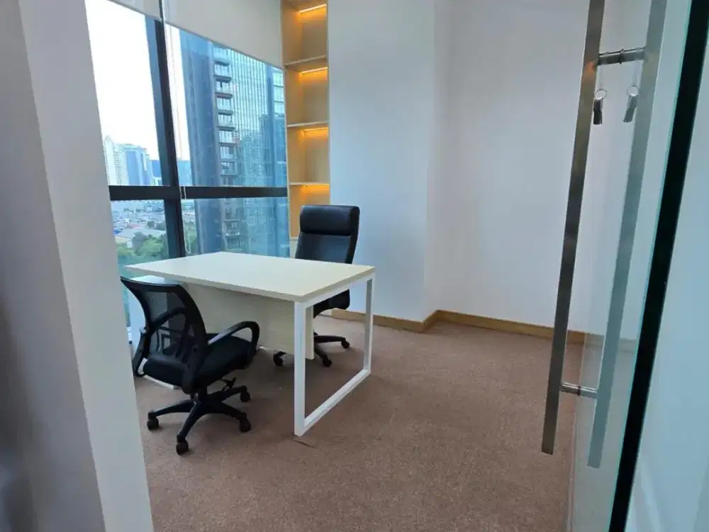 SEWA  KANTOR DI  JAKARTA  SELATAN  KUNINGAN  86M2  FURNISHED  200K NEGO