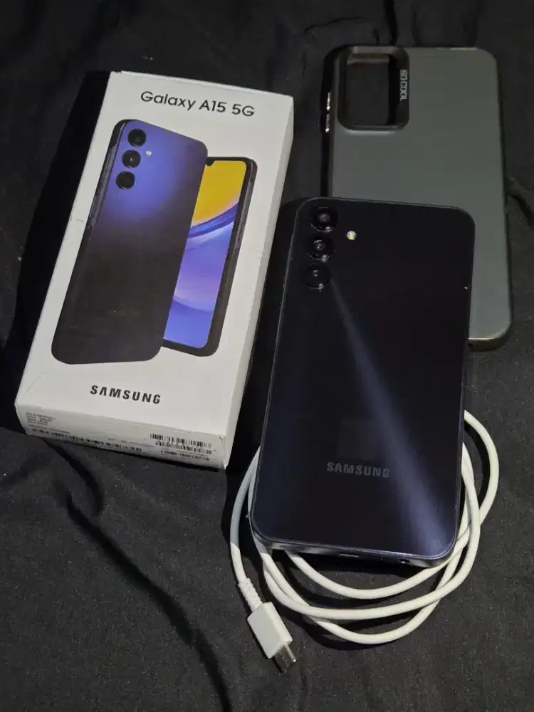 Jual hp siap SAMSUNG A15 5g 8/256 fullset ori free adaptor dan case