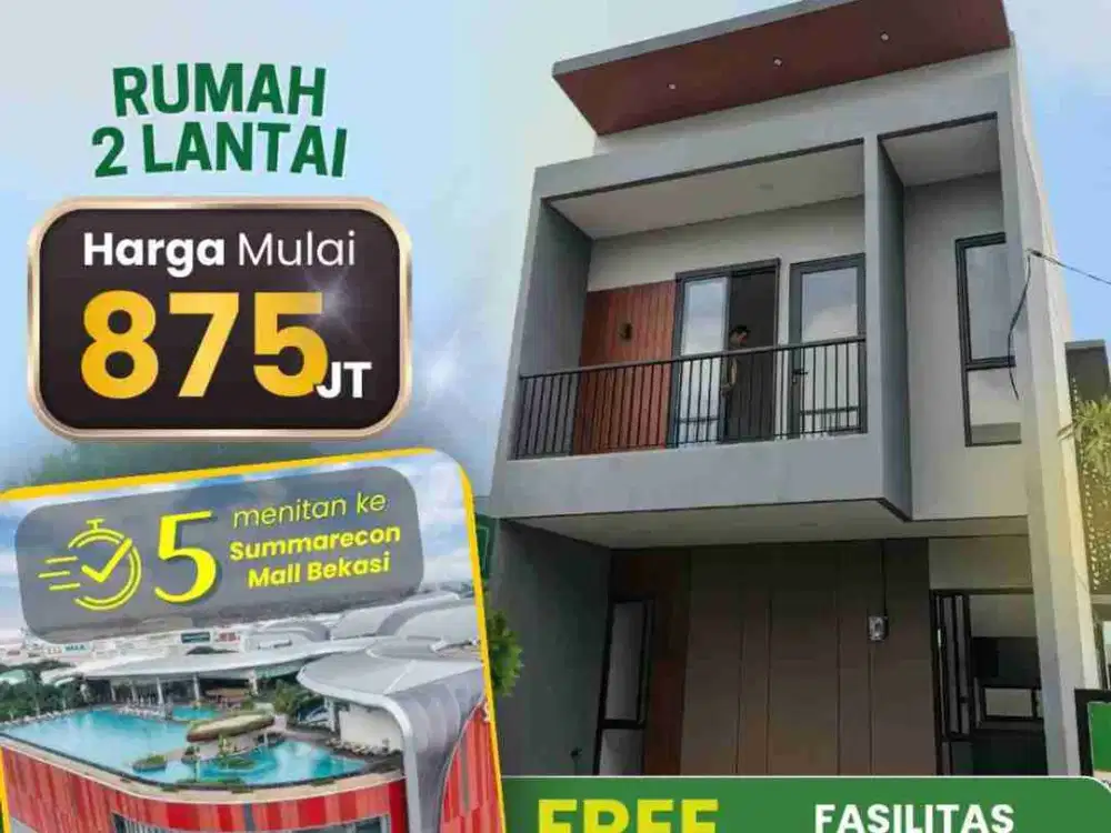Jual Rumah Baru Blk Pesantren An Nur Perwira Lantai Bisa KPR Bekasi Utara Kota Bekasi SEL